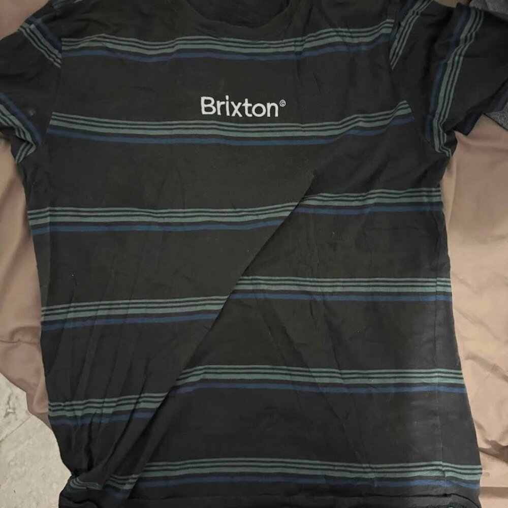 Brixton Men's Striped T-Shirt Size L